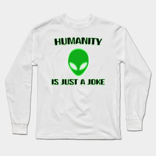 Green alien Long Sleeve T-Shirt